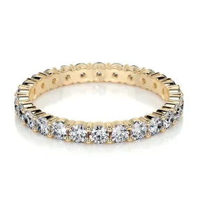 Trinity Lab Grown Eternity Wedding Ring   (0.9 Carat) -18K Yellow Gold