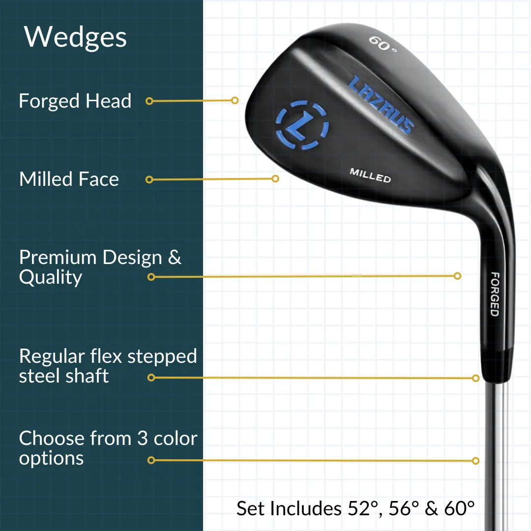 Wedge Set   Irons Set (4-PW, Right Hand or Left Hand) | Lazrus Golf