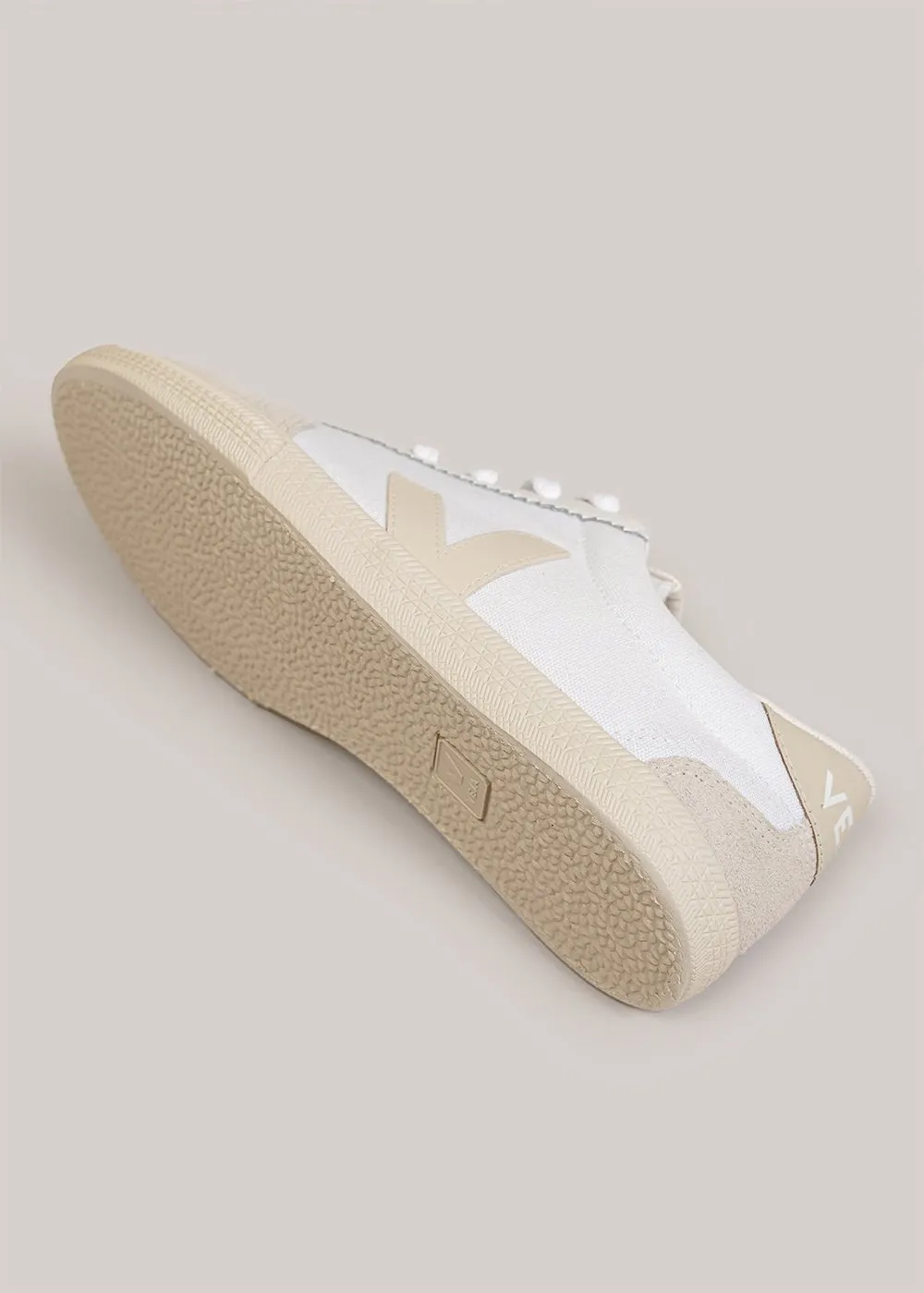 White Pierre Volley Canvas Sneakers