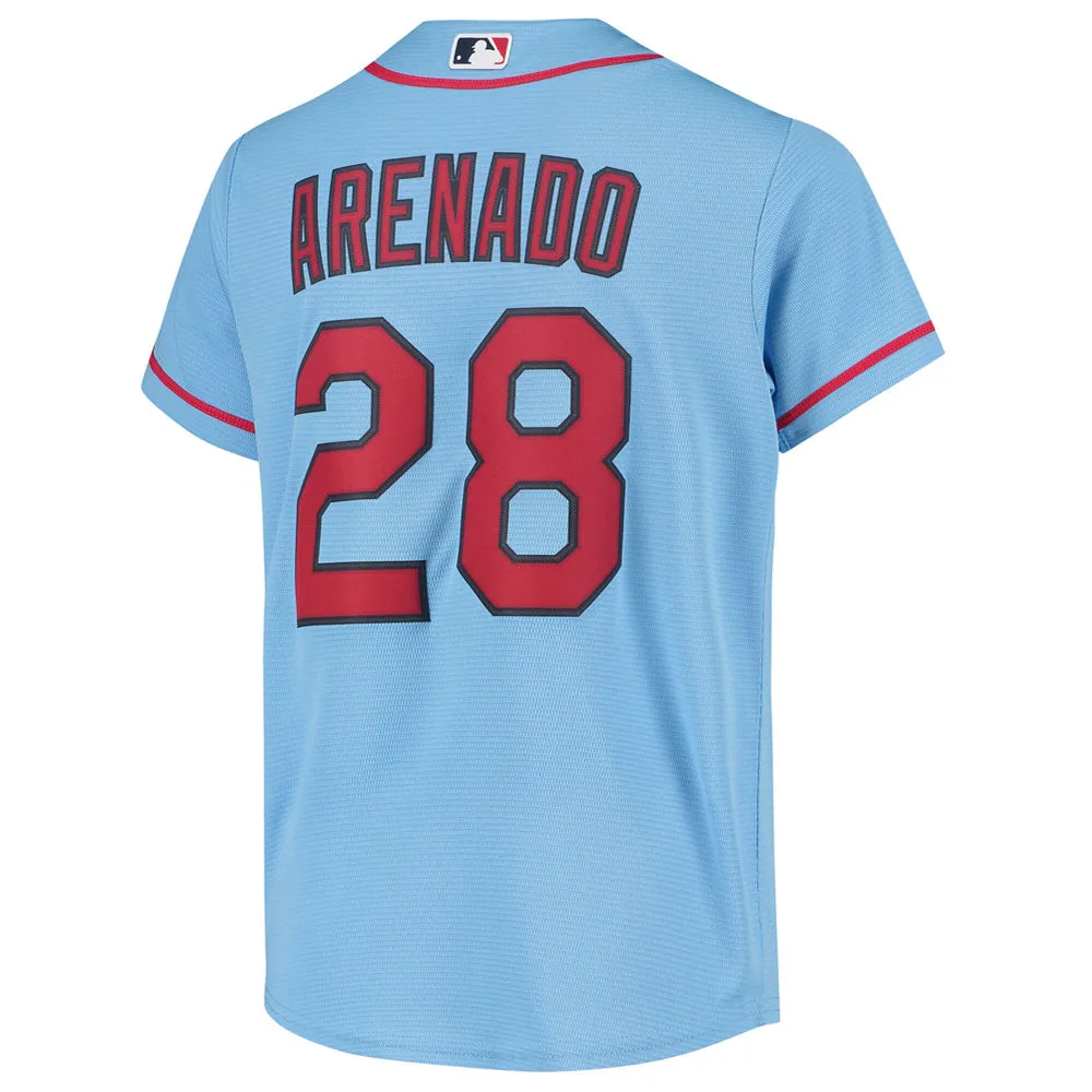 Youth St. Louis Cardinals Nolan Arenado Alternate Player Jersey - Light Blue